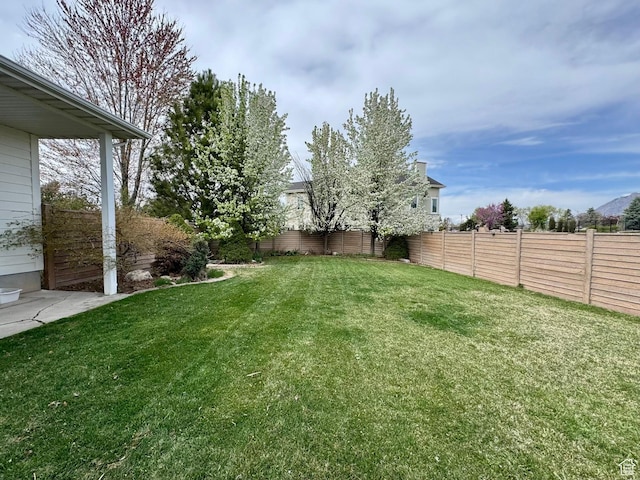 1844 W Heritage Ranch Dr N, Farr West, UT 84404 - view of yard with a fenced backyard