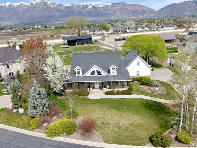 1844 W Heritage Ranch Dr N, Farr West, UT 84404 - birds eye view of property with a mountain view