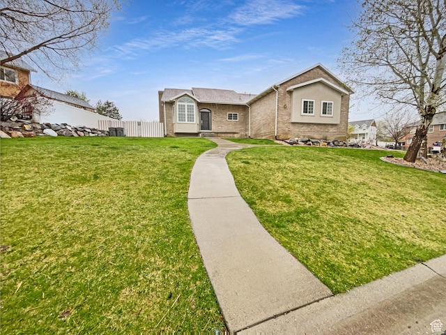 112 E Ama Fille Ln, Payson, UT 84651 - view of front facade featuring a front yard and fence