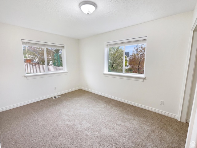112 E Ama Fille Ln, Payson, UT 84651 - carpeted spare room featuring baseboards, a textured ceiling, and visible vents