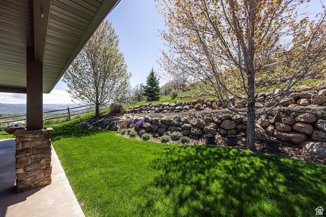 view of yard