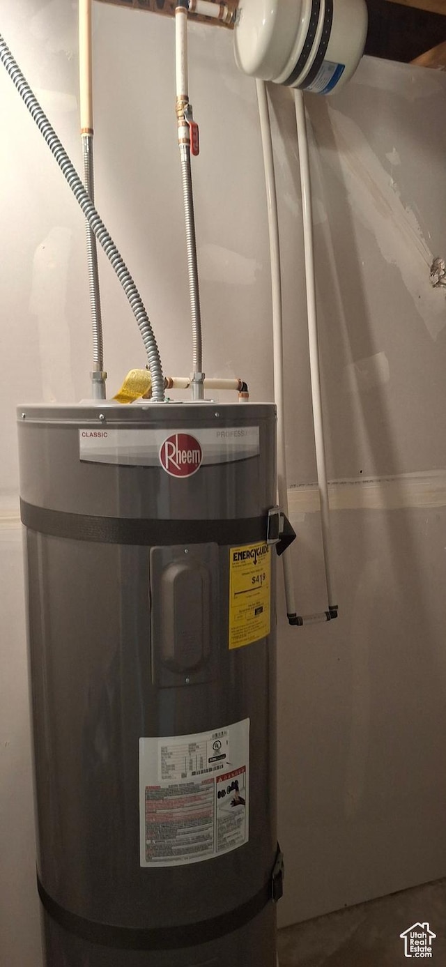 4502 S Stonington Way, Taylorsville, UT 84129 - utility room with water heater
