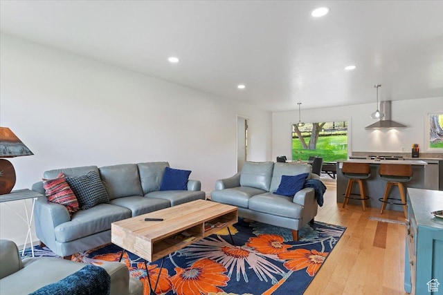 3315 Meadow Dr, Ogden, UT 84403 - living room with recessed lighting and light wood-type flooring