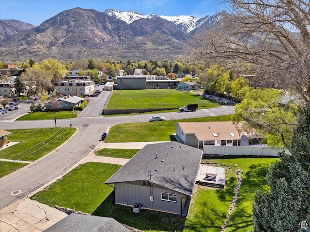 3315 Meadow Dr, Ogden, UT 84403 - aerial view with a mountain view and a residential view