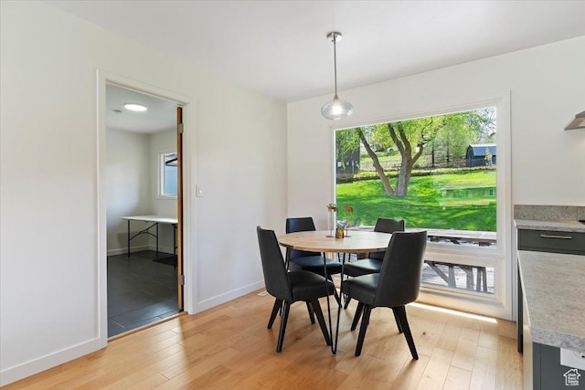 3315 Meadow Dr, Ogden, UT 84403 - dining space featuring a wealth of natural light, light wood-style floors, and baseboards