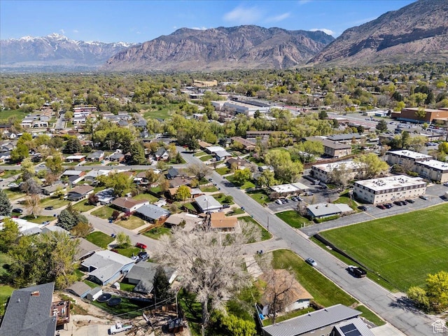 3315 Meadow Dr, Ogden, UT 84403 - aerial view with a mountain view and a residential view