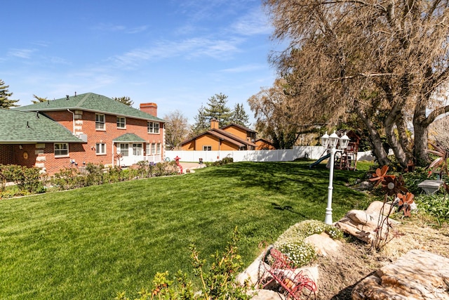 637 S Pine Meadow Ln, Tooele, UT 84074 - view of yard with fence and a playground