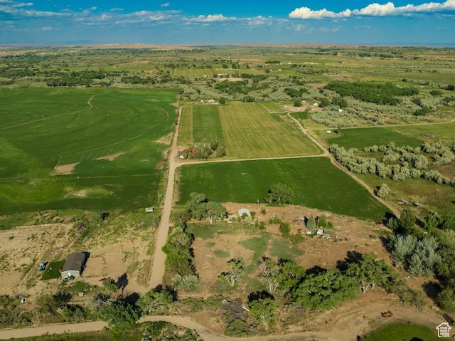 7413 W 7250 S, Myton, UT 84052 - aerial view of property and surrounding area with rural landscape