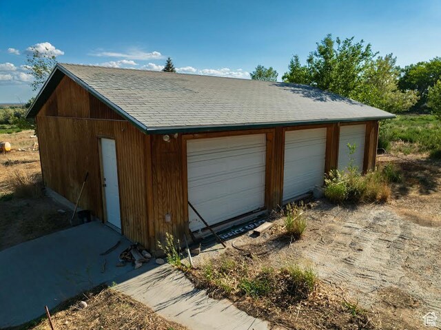 7413 W 7250 S, Myton, UT 84052 - view of detached garage