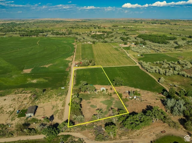 7413 W 7250 S, Myton, UT 84052 - overview of rural landscape with property boundaries highlighted