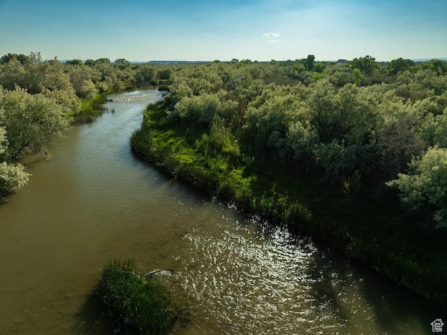 7413 W 7250 S, Myton, UT 84052 - water view with a heavily wooded area