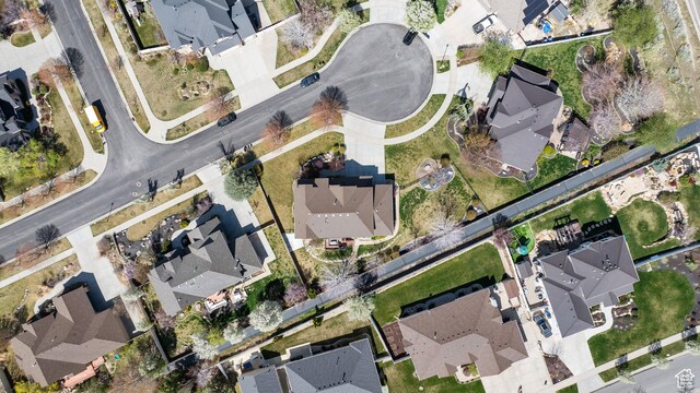 aerial view featuring a residential view