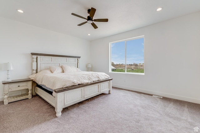 1993 S 5000 W, Taylor, UT 84401 - bedroom with recessed lighting, baseboards, and light colored carpet