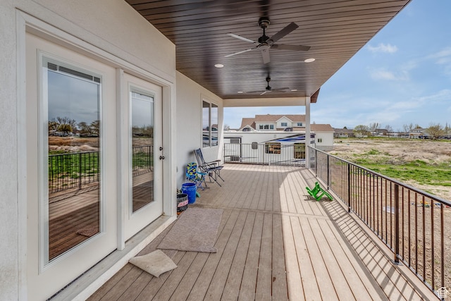 1993 S 5000 W, Taylor, UT 84401 - deck with ceiling fan