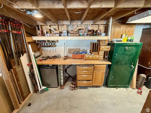 view of storage area