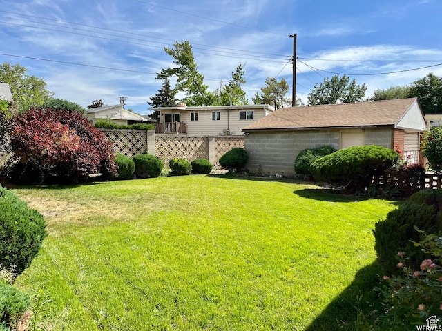 394 E Bridlewood Dr S, Salt Lake City, UT 84107 - view of yard with fence