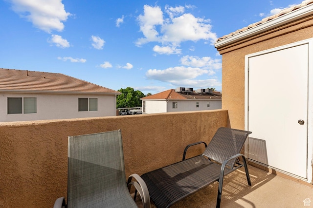 view of balcony