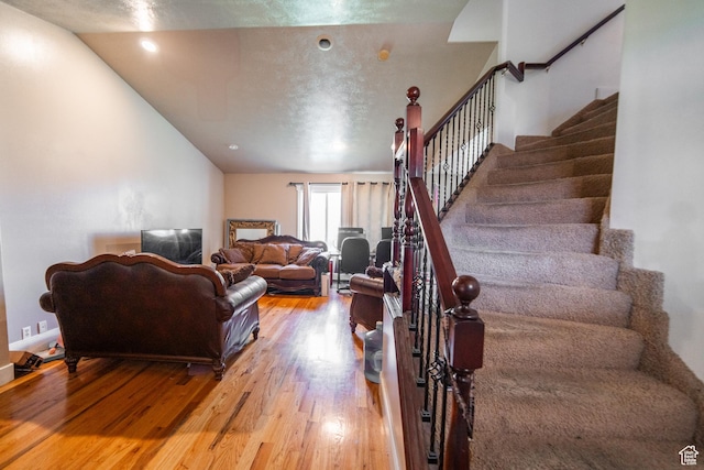 1137 S Topaz Rd, Saratoga Springs, UT 84045 - living room with wood finished floors and stairs