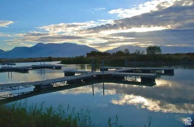 1137 S Topaz Rd, Saratoga Springs, UT 84045 - dock area featuring a water and mountain view