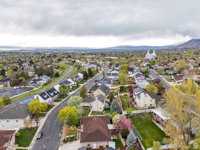 253 Ridge Rd, Orem, UT 84057 - bird's eye view with a mountain view and a residential view