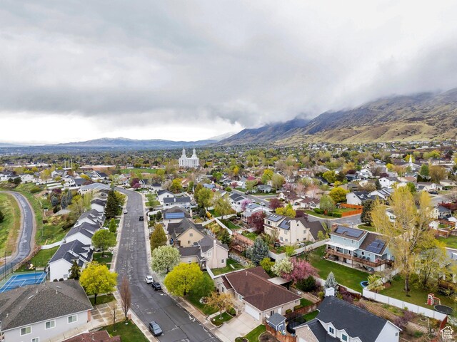 253 Ridge Rd, Orem, UT 84057 - drone / aerial view featuring a residential view and a mountain view