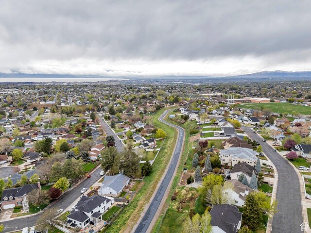 253 Ridge Rd, Orem, UT 84057 - birds eye view of property with a residential view and a mountain view