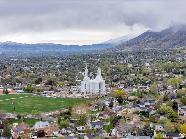 253 Ridge Rd, Orem, UT 84057 - drone / aerial view featuring a mountain view