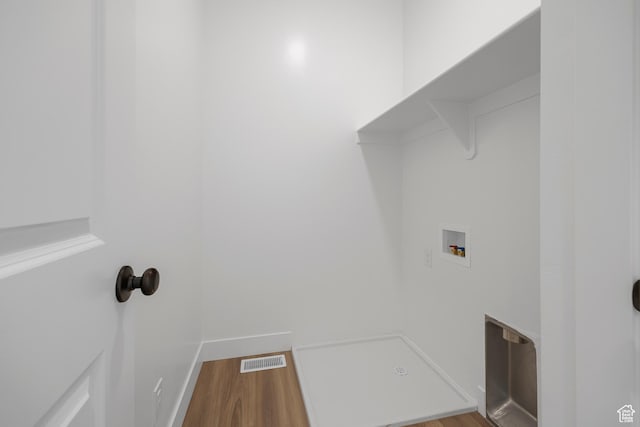 1975 S Marigold Way Unit 433, Santaquin, UT 84655 - laundry room with washer hookup and wood finished floors