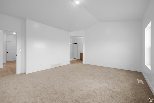1975 S Marigold Way Unit 433, Santaquin, UT 84655 - carpeted spare room featuring vaulted ceiling and baseboards