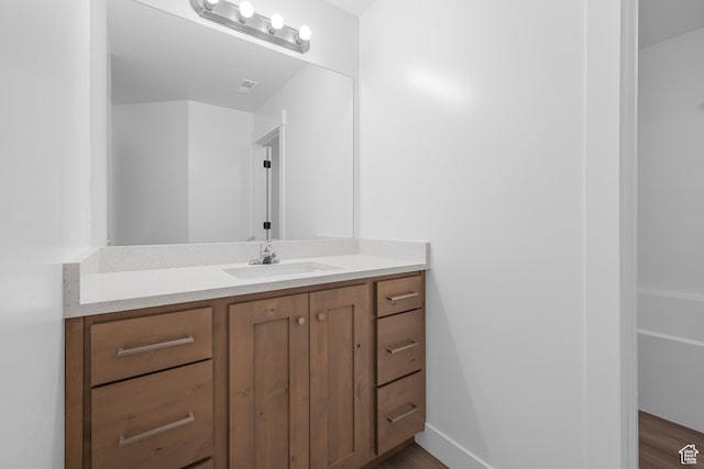 1975 S Marigold Way Unit 433, Santaquin, UT 84655 - bathroom featuring vanity and wood finished floors