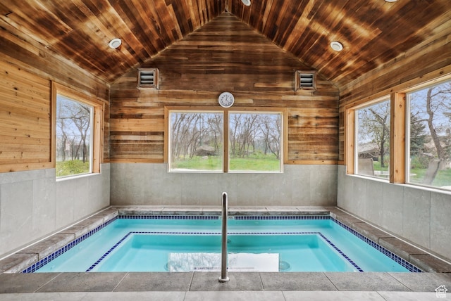 view of pool with a pool