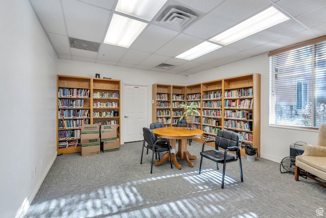 502 S 1040 E Unit 235C, American Fork, UT 84003 - sitting room with bookshelves, visible vents, plenty of natural light, and a drop ceiling