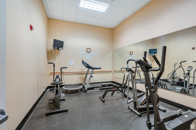502 S 1040 E Unit 235C, American Fork, UT 84003 - gym featuring baseboards and a drop ceiling