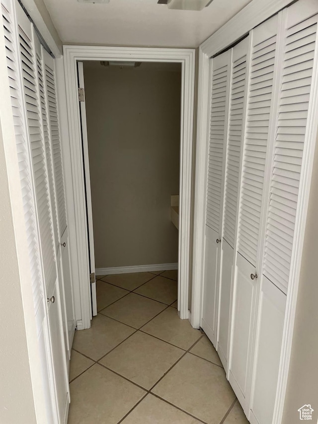 1525 E 5700 S, Murray, UT 84121 - hall with baseboards and light tile patterned floors