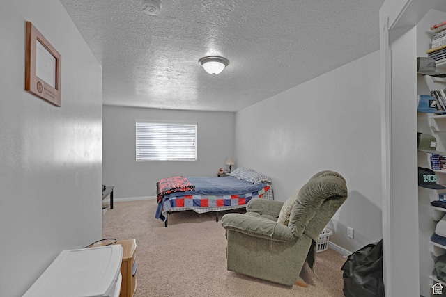 2838 N 1375 E, North Ogden, UT 84414 - carpeted bedroom featuring baseboards and a textured ceiling