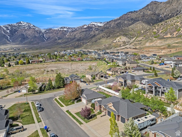 2838 N 1375 E, North Ogden, UT 84414 - aerial view with a mountain view and a residential view