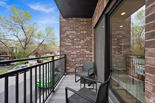 view of balcony