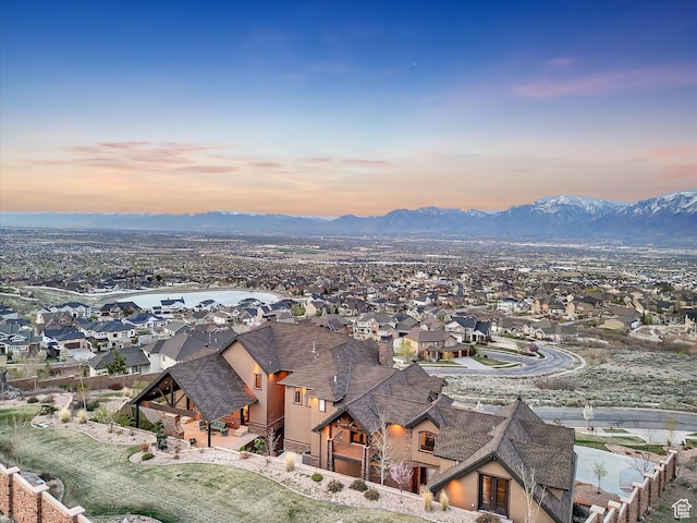 15146 S Secret Canyon Cir, Herriman, UT 84096 - aerial view with a mountain view and a residential view