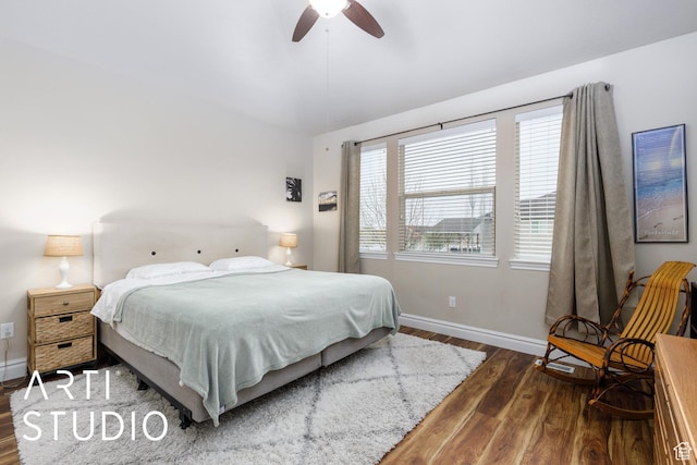 277 N Havenwood Dr W, Kaysville, UT 84037 - bedroom with wood finished floors, baseboards, and ceiling fan