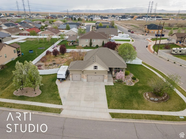 277 N Havenwood Dr W, Kaysville, UT 84037 - aerial view with a residential view and a mountain view