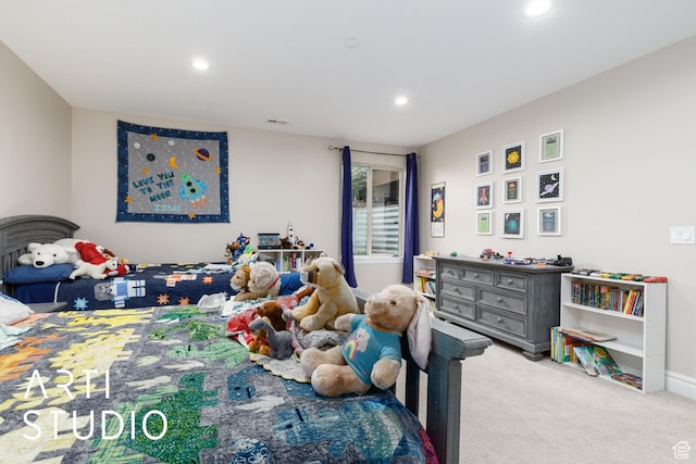 277 N Havenwood Dr W, Kaysville, UT 84037 - bedroom with baseboards, recessed lighting, and carpet