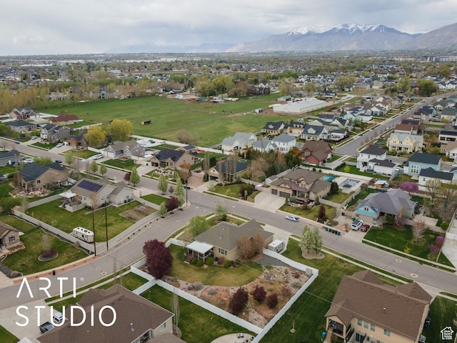 277 N Havenwood Dr W, Kaysville, UT 84037 - drone / aerial view with a mountain view and a residential view