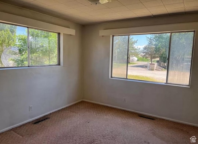 3440 S 4000 E, Vernal, UT 84078 - carpeted spare room with a healthy amount of sunlight, baseboards, and visible vents