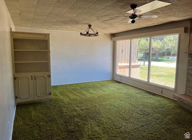3440 S 4000 E, Vernal, UT 84078 - unfurnished dining area with carpet and a ceiling fan