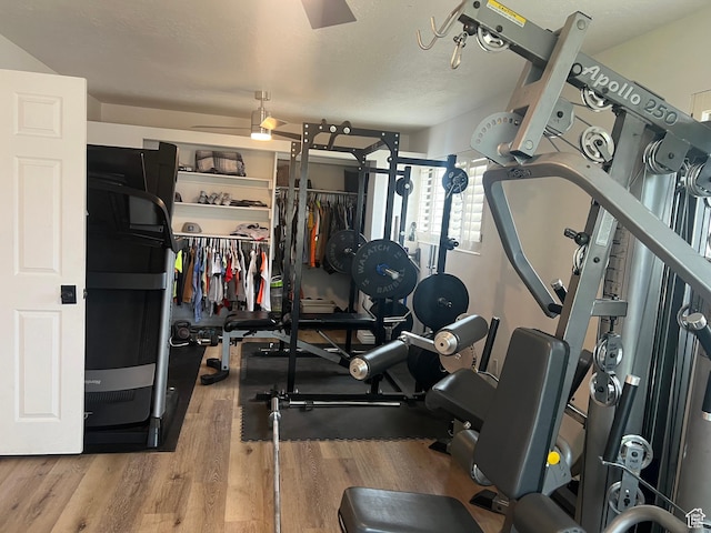 3415 W N Pln, City Road, Plain City, UT 84404 - exercise area featuring wood finished floors