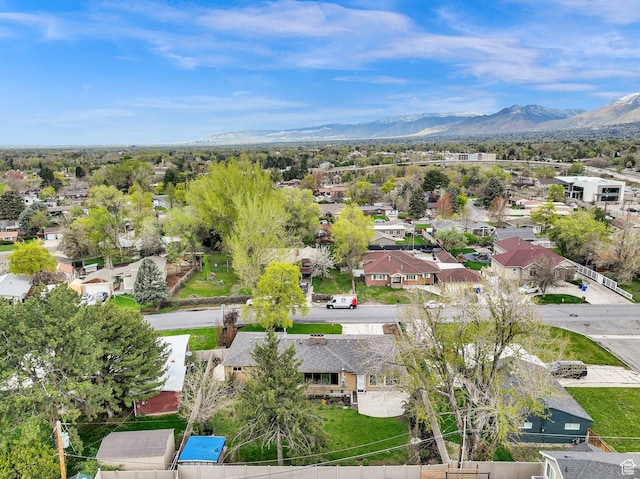 1936 E La Cresta Dr, Cottonwood Heights, UT 84121 - drone / aerial view with a mountain view and a residential view