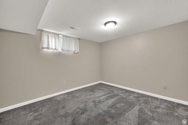 1936 E La Cresta Dr, Cottonwood Heights, UT 84121 - unfurnished room featuring visible vents, dark colored carpet, and baseboards