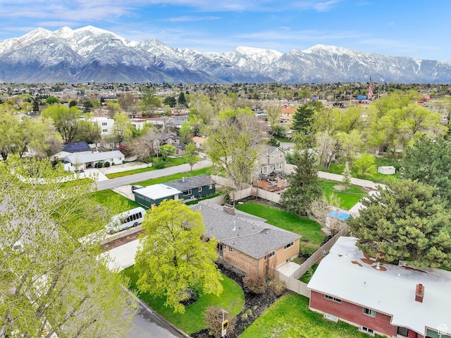 1936 E La Cresta Dr, Cottonwood Heights, UT 84121 - aerial view featuring a residential view and a mountain view