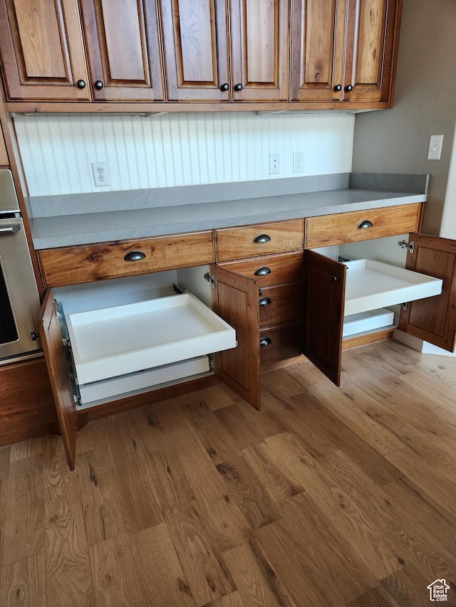 bathroom with wood finished floors
