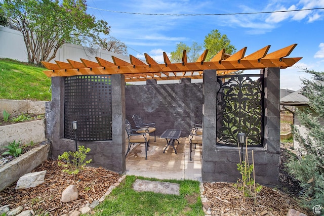 exterior space featuring mail area